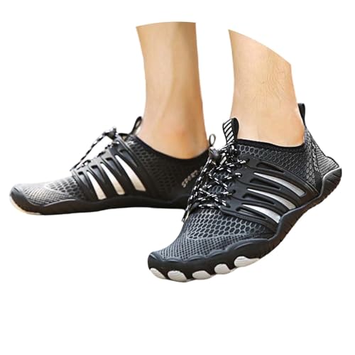 Frauen Sportschuhe Turnschuhe Herren Damen Weicher Sohle Breite Füße Plateau Schnürsenkel Anti-Rutsch Laufschuhe Einfarbig Freizeit-Schuhe Fitness Orthopädische Schuhe von Generic