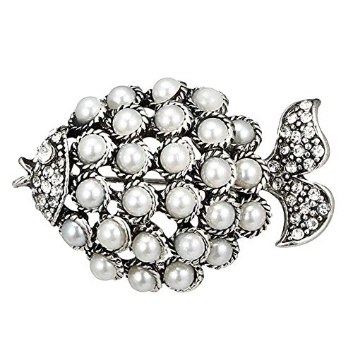 Frauen Strass Fischform Brosche Kleid Kleid Pullover Schal Ornament langlebig und nützlich von Generic