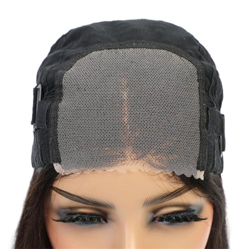 Frauen Tiefe Welle Perücke Spitze Frontal Perücke Echthaar Lockige Kurze Spitze Perücke Vorgezupft Babyhaar von Generic