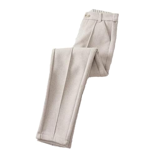 Frauen Wolle Dicke Hose Herbst Winter Hohe Taille Fleece Hose Slim Fit Warme Casual Bleistift Hose von Generic