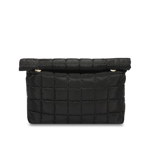 Frauenhandtaschen Elegante geschwollene Make -up -Tasche for Frauen Mädchen Damen (schwarz) von Generic