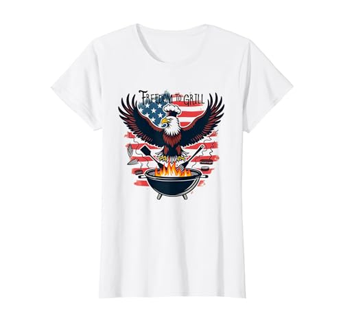 Freiheit zum Grillen T-Shirt, Damen, Weiß, XS von Generic