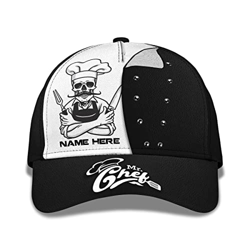 Freizeit Basecap Drucken Kochen Küche Totenkopf Löffel Gabel Chef Baseball Cap Unisex Golf Hüte Sport Baseball Kappe Für Teenager, Herren, Tennis von Generic