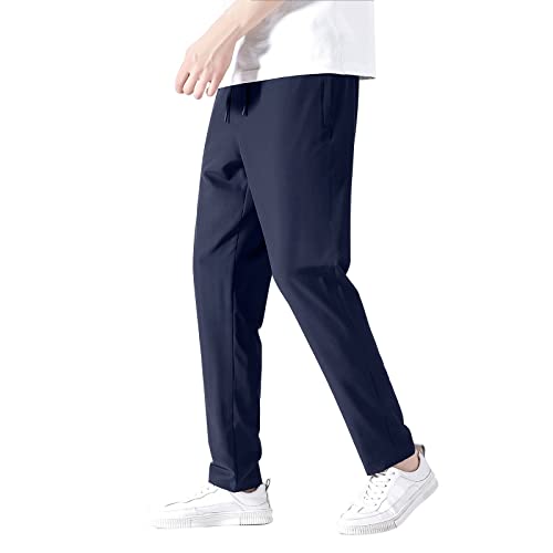 Freizeithose Aus Eisseide Atmungsaktive Jogginghose Herren Gerader Schnitt Herrenhosen Lang Stretch Cargo Chino Hose Herren Regular Fit Trainingshose Pants von Generic