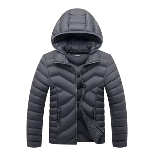 Freizeitsakkos Regenjacke Atmungsaktiv Wasserdicht Herren Herren Daunenparka Lang Windbreaker Herren Schwarz Herren Daunenparka Mit Fellkapuze Winterjacke MäNner Regenjacke Herren Wasserdicht von Generic