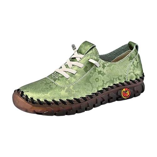 Freizeitschuhe Damen Leder Wanderschuhe Flache Sohle Walkingschuhe Bequeme Fitnessschuhe mit Schnürsenkel Halbschuhe Atmungsaktiv Schlupfschuhe Outdoorschuhe rutschfeste Damensneaker Freizeitschuhe Damen Leder Wanderschuhe Flache Sohle Walkingschuhe Bequeme Fitnessschuhe mit Schnürsenkel Halbschuhe Atmungsaktiv Schlupfschuhe Outdoorschuhe rutschfeste Damensneaker von Generic