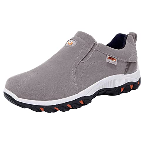Freizeitschuhe Für Teenagers Große Größe 42-47: Sportschuhe Leder Herren Schwarz Wanderschuhe Atmungsaktive Halbschuhe Modisch Businessschuhe Casual Fitnessschuhe Hands Free Laufschuhe Verschleißfest von Generic