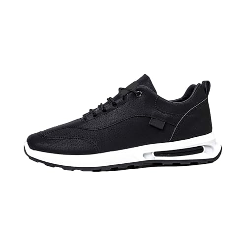 Freizeitschuhe Herren Sneaker Leder wasserdichte - Sportschuhe Herren rutschfeste Flache-Schuhe Mit Dämpfung Laufschuhe Übergrößen Turnschuhe Niedriger Trekkingschuhe Wanderschuhe von Generic