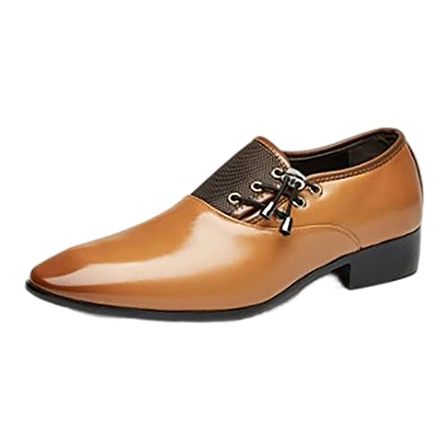 Freizeitschuhe Herren Spitz Zulaufende Lederschuhe Trendy Erhöhen Dress Schuhe Low Top Schnürhalbschuh Business-Schuhe Loafers Klassischer Herrenschuhe Leder Rutsch Niedrig Freizeitschuhe Herren Spitz Zulaufende Lederschuhe Trendy Erhöhen Dress Schuhe Low Top Schnürhalbschuh Business-Schuhe Loafers Klassischer Herrenschuhe Leder Rutsch Niedrig von Generic