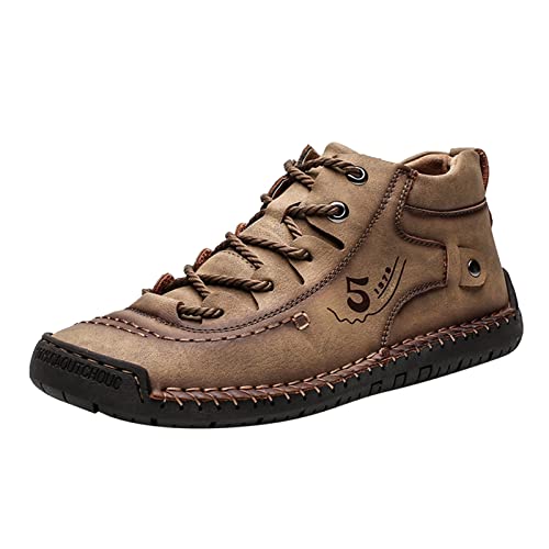 Freizeitschuhe Herren Sportlich Leder - Sommerschuhe Herren Leicht Leder - Sommer Männer Leder Schuhe Flach Weichen Walkingschuhe Boden Schuhe Leichte Sportschuhe Mid Top Lace Up Casual Herrensneaker Freizeitschuhe Herren Sportlich Leder - Sommerschuhe Herren Leicht Leder - Sommer Männer Leder Schuhe Flach Weichen Walkingschuhe Boden Schuhe Leichte Sportschuhe Mid Top Lace Up Casual Herrensneaker von Generic