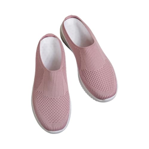 Freizeitschuhe für Damen für den Alltag. Bequeme Slide-Sandalen mit weicher Sohle offenem Zehenbereich, perfekt für Frühling Damen Winter Schuhe 39 Schuhe Damen Ballerina Rot von Generic