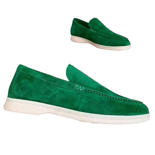 Freizeitschuhe für Herren leichte Slipper Segeltuch lässig flach Herrenschuhe EIN Fuß flach runder Kopf weich leicht solides Wildleder Bequeme Freizeitschuhe Freizeitschuhe für Herren leichte Slipper Segeltuch lässig flach Herrenschuhe EIN Fuß flach runder Kopf weich leicht solides Wildleder Bequeme Freizeitschuhe von Generic