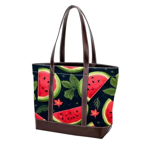 Fresh Watermelon-2157 Schultertaschen für Damen, groß, weiches gewaschenes Leder, strapazierfähige Handtaschen, Mehrfarbig 03, 33.8x12x31cm/13.3x4.7x12.2 in Fresh Watermelon-2157 Schultertaschen für Damen, groß, weiches gewaschenes Leder, strapazierfähige Handtaschen, Mehrfarbig 03, 33.8x12x31cm/13.3x4.7x12.2 in von Generic