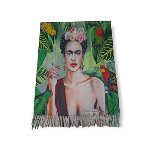 Frida Geschenk Damen Kunst Mode Stola Halstuch, mehrfarbig, Einheitsgröße von Generic