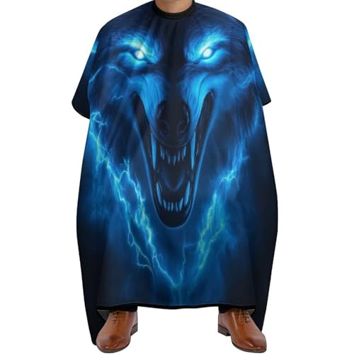 Friseur Umhänge Wütender Wolf, Antistatisch Haarschneidemantel Professionelle Salon Umhang für Haarstyling Frauen 140X168cm von Generic