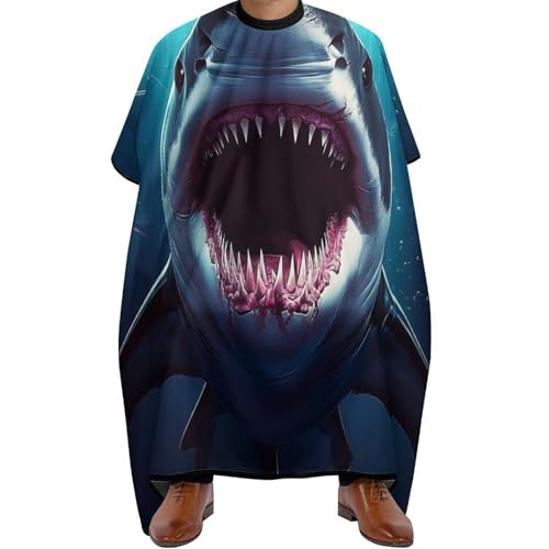 Friseure Kleid Hai, Mode Friseurumhang Unisex Haarschneide Umhang für Frauen Männer 140X168cm von Generic