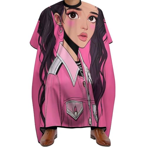 Friseurumhang Afroamerikanische schwarze Frau Mädchen Kunst, Mode Haarschneide Umhang Verstellbar Haarschneidemantel für Männer Erwachsene 140X168cm von Generic