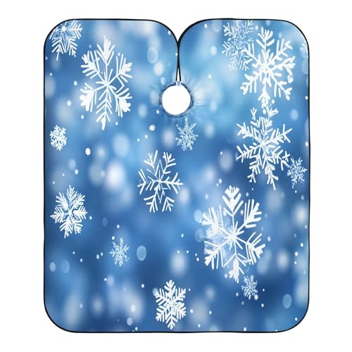 Friseurumhang Fallende Schneeflocken Professionelle Friseure Kleid Professionelle Mode Herren Umhang, Für Erwachsene, Barbershops, Kinder, 140x168cm Friseurumhang Fallende Schneeflocken Professionelle Friseure Kleid Professionelle Mode Herren Umhang, Für Erwachsene, Barbershops, Kinder, 140x168cm von Generic