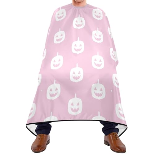 Friseurumhang Fröhliches Halloween Friseur Umhang Einstellbare Haarschneideumhang Cape Mode Unisex Friseurumhang, Für Kinder, Barbier, 140×168cm von Generic