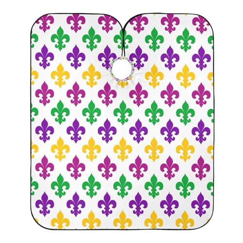 Friseurumhang Karneval-Textur Barbiere Cape Professionelle Barbier Umhang Mode Friseur Cape, Für Kinder, Erwachsene, 140×168cm von Generic