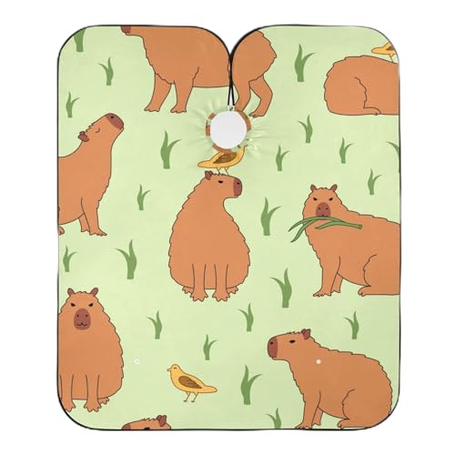 Friseurumhang Wasserschwein, Meer, Karikatur Friseur Cape Mode Friseur Umhang Wasserdicht Barbier Umhang, Für Kinder, Friseursalon, 140×168cm von Generic