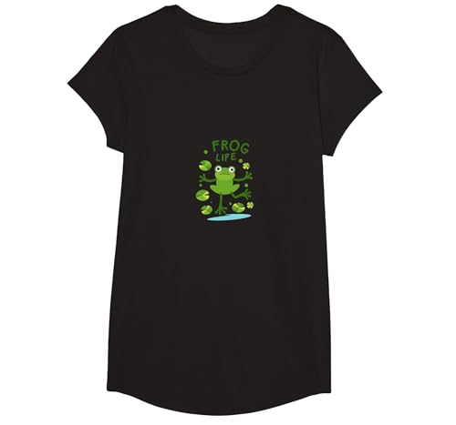 Froschleben: Skurrile Amphibienteichszene für Naturliebhaber T-Shirt, Girls, Schwarz, XS Froschleben: Skurrile Amphibienteichszene für Naturliebhaber T-Shirt, Girls, Schwarz, XS von Generic