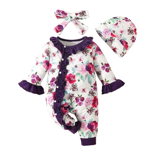 Frühchen Kleidung 44 Frühchen Kleidung 42 Neugeborenen Baby Mädchen Strampler Langarm Floral Print Harness Außerhalb Body Strampler Overall Kleidung Geschenke Für Schwangere Junge Geschenk Geburt von Generic