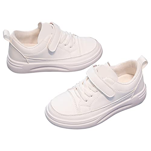 Frühling und Sommer Gummisohle rutschfeste Kinder Casual Sportschuhe Schuhe 26 (White, 31 Little Child) von Generic