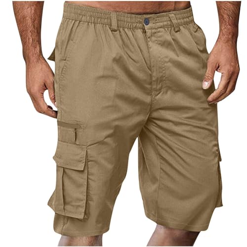 Frühlingsangebote Kurze Hosen Herren Cargo Shorts Arbeitshosen Männer Kurz Cargohose mit Taschen Elastischem Bund Freizeithose Sommer Herren-Shorts Einfarbig Sommerhose Große Größen Strandshorts Frühlingsangebote Kurze Hosen Herren Cargo Shorts Arbeitshosen Männer Kurz Cargohose mit Taschen Elastischem Bund Freizeithose Sommer Herren-Shorts Einfarbig Sommerhose Große Größen Strandshorts von Generic