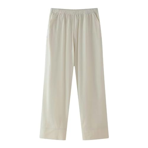 Frühlingsneues europäisches und amerikanisches Damen-Set aus strukturierter, zweireihiger Oberbekleidung im Kimono-Stil + gerader Hose - Off-White Pants BB4928RT-XS Frühlingsneues europäisches und amerikanisches Damen-Set aus strukturierter, zweireihiger Oberbekleidung im Kimono-Stil + gerader Hose - Off-White Pants BB4928RT-XS von Generic