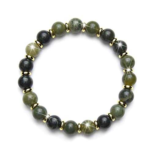 Fukugems Canada Jade Feng Shui Armband - Geld Attraktion, Glück Perlen, Unternehmer Geschäftsbeziehung, Happy Mood Kristall von My Pet Elephant