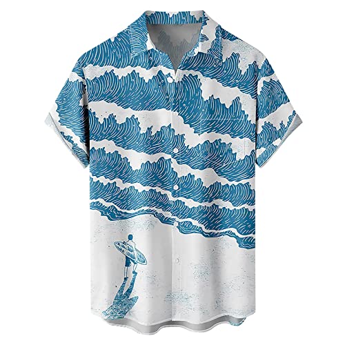 Funky Hawaii Hemd Männer Kurzarm Fronttasche Bügelfrei Strand Beach Sommer Sommer Freizeithemden Kurzarm Stehkragen Muster Herrenhemden Wanderhemd Beach Palmen Diverse Farben Lila 3XL Funky Hawaii Hemd Männer Kurzarm Fronttasche Bügelfrei Strand Beach Sommer Sommer Freizeithemden Kurzarm Stehkragen Muster Herrenhemden Wanderhemd Beach Palmen Diverse Farben Lila 3XL von Generic
