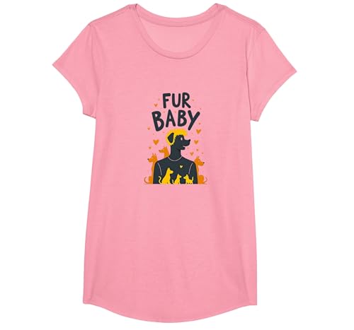 Fur Baby: Entzückender Hundeliebhaber T-Shirt, Girls, Rosa, XS Fur Baby: Entzückender Hundeliebhaber T-Shirt, Girls, Rosa, XS von Generic