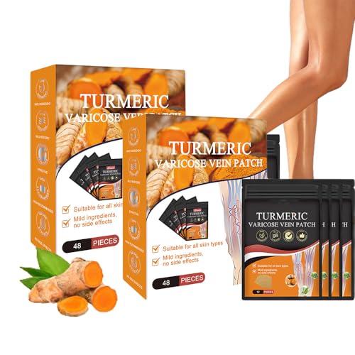 Furzero Turmeric Varicose Vein Patch, 2024 New Turmeric Vein Patches, Furzero Turmeric Patches, Furzero Varicose Vein Patch, Leg Care Patch, Gently Cares and Repairs (2boxes) von Generic