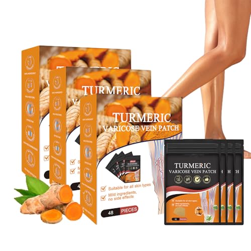 Furzero Turmeric Varicose Vein Patch, 2024 New Turmeric Vein Patches, Furzero Turmeric Patches, Furzero Varicose Vein Patch, Leg Care Patch, Gently Cares and Repairs (3boxes) von Generic