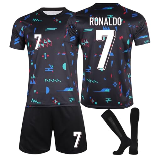 Fußball Trikot, Neue 24 Hause/Auswärts Fußball Trikot Kinder Erwachsener, Nr.7 Fussball Trikots Shorts und Socken Anzug Jungen Herren Fußball Trikot, Neue 24 Hause/Auswärts Fußball Trikot Kinder Erwachsener, Nr.7 Fussball Trikots Shorts und Socken Anzug Jungen Herren von Generic