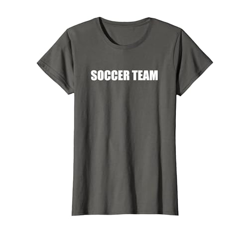 Fußballmannschaft T-Shirt, Damen, Anthrazit, XS von Generic