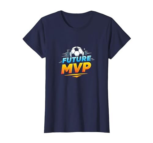 Future MVP Fußball für Jungen inspirierendes Sport-Geschenk T-Shirt, Damen, Marineblau, XS Future MVP Fußball für Jungen inspirierendes Sport-Geschenk T-Shirt, Damen, Marineblau, XS von Generic