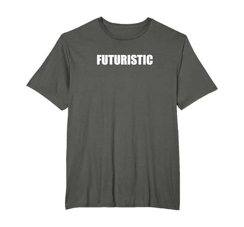 Futuristisch T-Shirt, Herren Große Größen, Anthrazit, 4X Tall von Generic