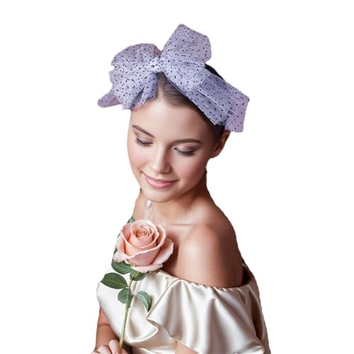 GL48 Haarband mit Schleife, gepunktet, übergroßer Haarreif mit Schmetterling, Hochzeit, Party, Haarschmuck für Damen und Mädchen GL48 Haarband mit Schleife, gepunktet, übergroßer Haarreif mit Schmetterling, Hochzeit, Party, Haarschmuck für Damen und Mädchen von Generic