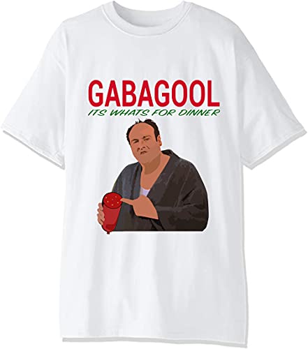 Gabagool Herren T-Shirt It's What for Dinner Weiß Medium von Generic