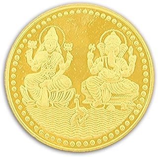Ganeshji Laxmi Coin In Pure Silver 99.9 Religious Coin (Gold Plated) (150 Grams) von Generic