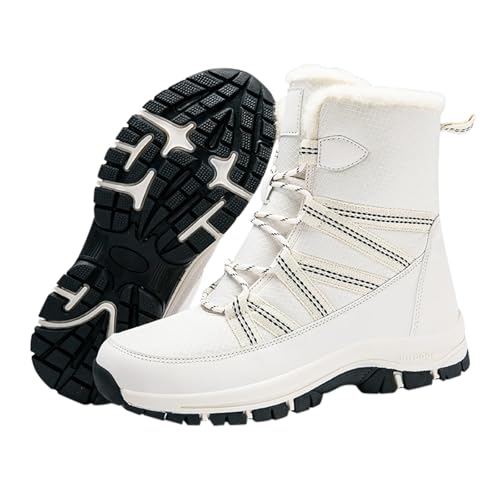 Gefüttert Herren Schneeschuhe Warm Winterschuhe rutschfest Schneestiefel Trekkingschuhe Warm Leicht Winterschuhe rutschfest Wanderschuhe Baumwollschuhe Outdoor Schneeschuhe Classics von Generic