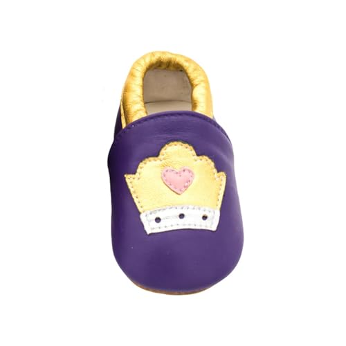 Gefüttert Krabbelschuhe Baby Lauflernschuhe Süße Tierschuhe Newborn Mädchen Junge Weiche Hause Schuhe Wasserdichte Kinderschuhe Outdoor Babyhausschuhe (Purple-B, 22 Infant) von Generic