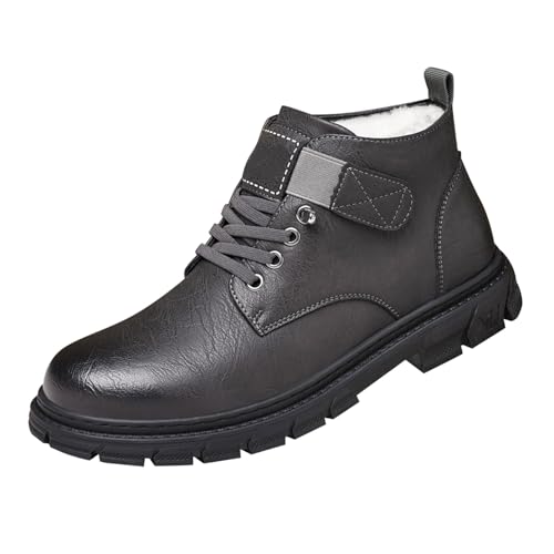 Gefüttert Schneeschuhe Herren Kurzschaft Stiefeletten rutschfest Schneestiefel Gefüttert Warm Wasserdicht rutschfest Schneestiefel Trekkingschuhe Baumwollschuhe Outdoor Wanderhalbschuhe Classics von Generic
