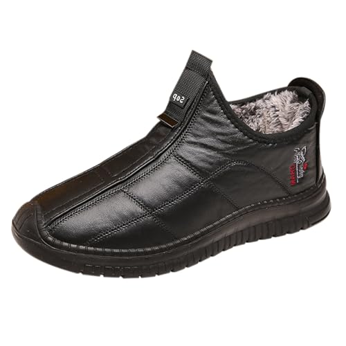 Gefüttert Winterstiefel Herren Wasserdicht Winterboots Gefüttert Schneeschuhe rutschfest Trekkingschuhe Wasserdicht rutschfest Schneestiefel Baumwollschuhe Trekkingschuhe Warm Schneestiefel Winter von Generic