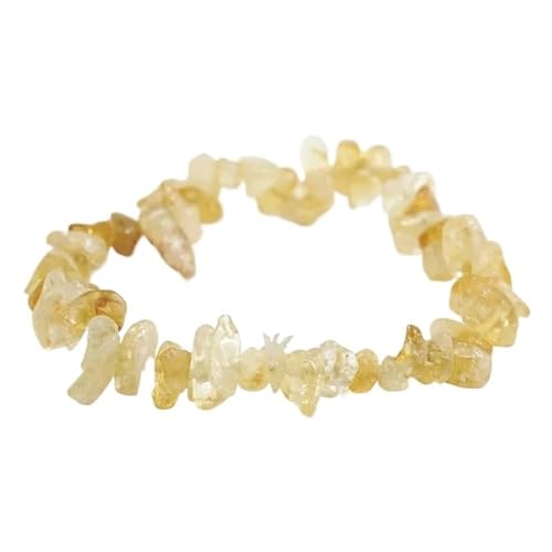 Gelb Kristall Stein Armband Quarz Armreif for Frauen Männer Junge Mädchen Unregelmäßigen von Generic