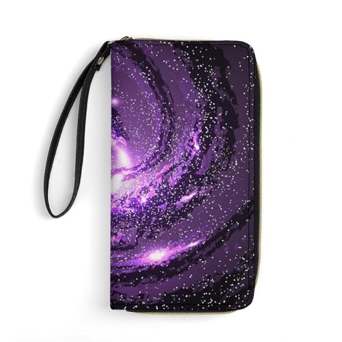 Geldbeute Lila Galaxien Nebel Kosmos Portmonee Niedliche Wallet Lustige Brieftasche Für Mutter, Freundin, Kinder von Generic