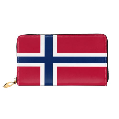 Geldbeute Norwegen Flagge Brieftasche Niedliche Geldtasche Printmotiv Kartenetui Für Frauen, Mädchen, Tochter von Generic