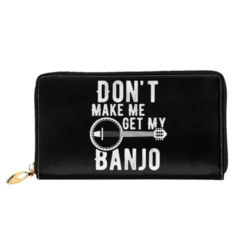 Geldbeutel Bring Mich Nicht Dazu, Mein Banjo Zu Holen Portemonnaie Lustige Handtaschen Vintage Design Kartenetui Für Freund, Mädchen, Freundin von Generic